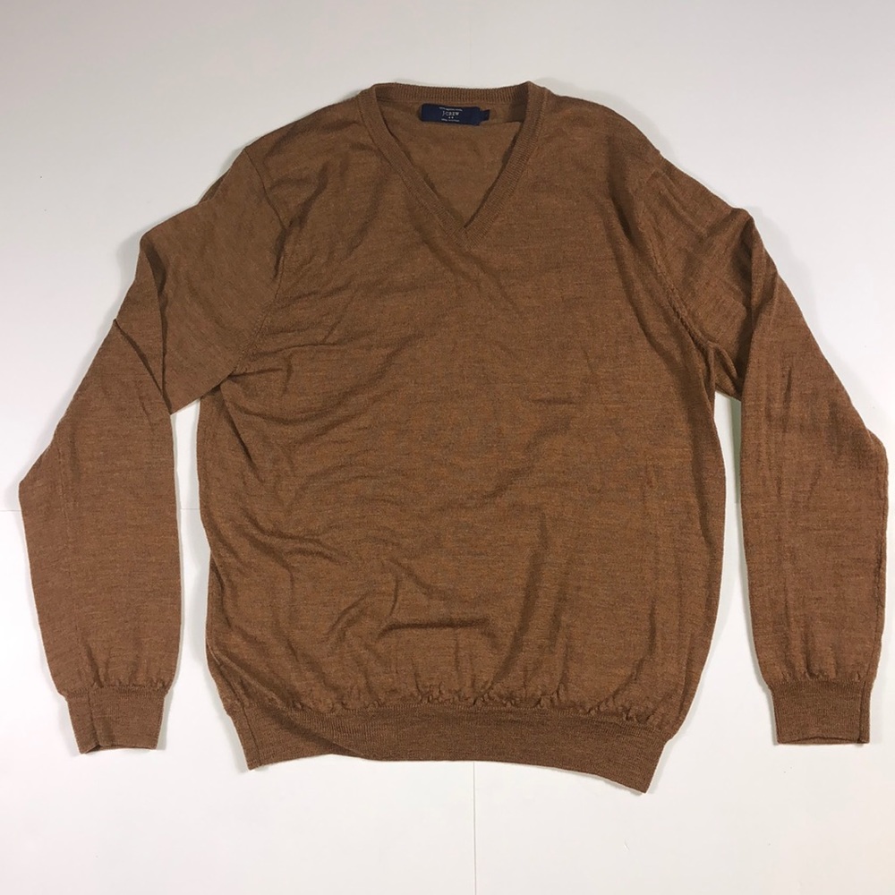 J•CREW 100% merino wool men’s large v neck sweater